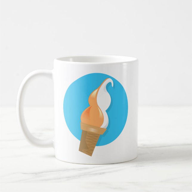 Orange und Vanilla Soft Ice Kaffeetasse (Links)