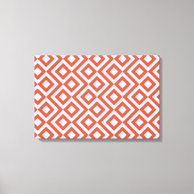 Orange und Weiß Leinwanddruck (Vorderseite)