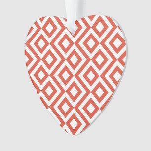 Orange und Weiß Ornament