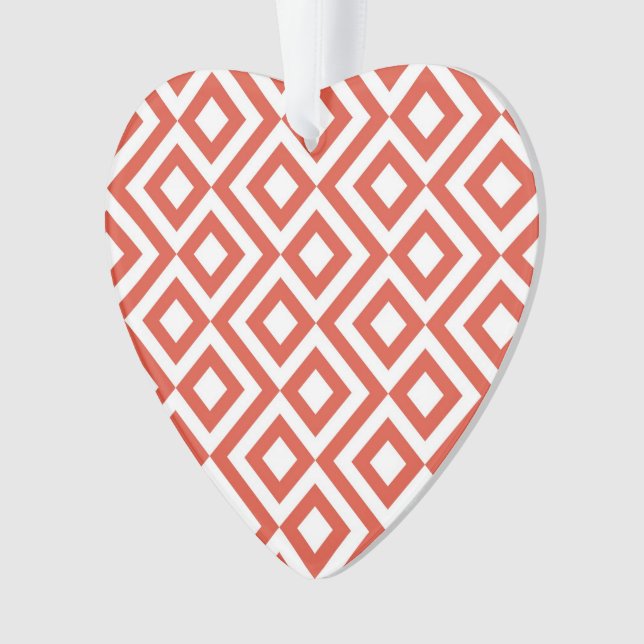 Orange und Weiß Ornament (Vorderseite)