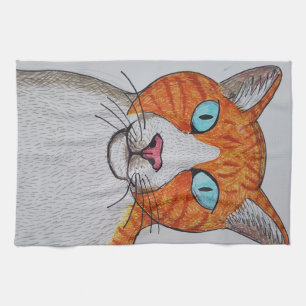 Orange und weiße Katzen Küchentücher