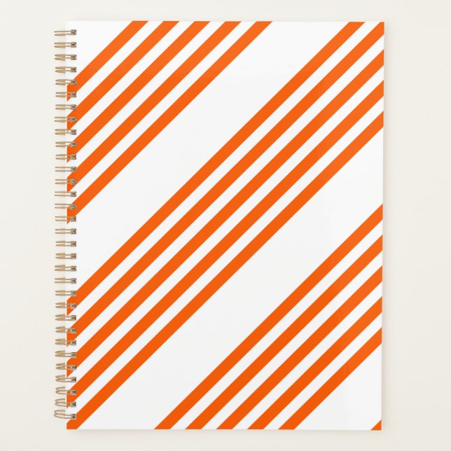 Orange und weiße Streifen Planer (Vorderseite)