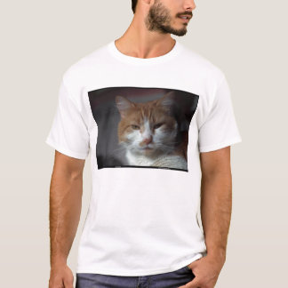 Orange und weiße Tabbykatze "der Ringelblume" T-Shirt