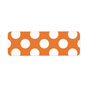 Orange und weiße Tupfen