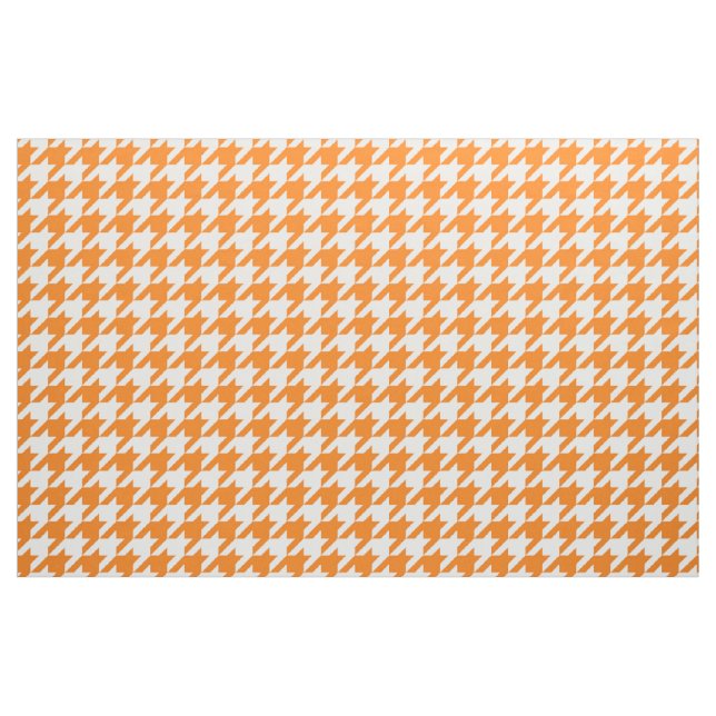 Orange und weißes Hahnentrittmuster-Gewebe Stoff (Yard (91,4 cm))