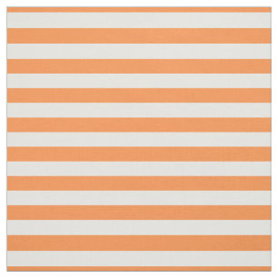 Orange und weißes Streifen-Muster Stoff