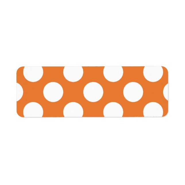 Orange und White Polka Dots (Vorne)