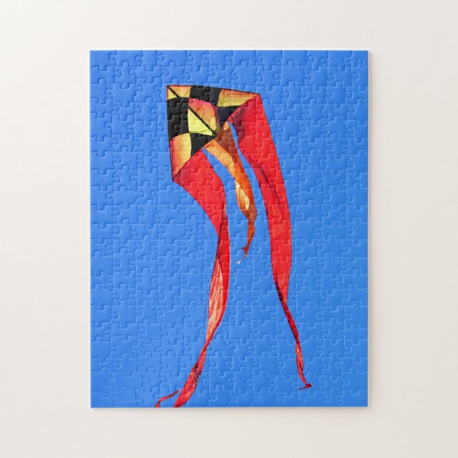 Orange und Yellow Kite Jigsaw Puzzle (Vertikal)