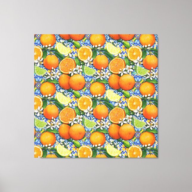 Orange und Zitronen Leinwanddruck (Vorderseite)