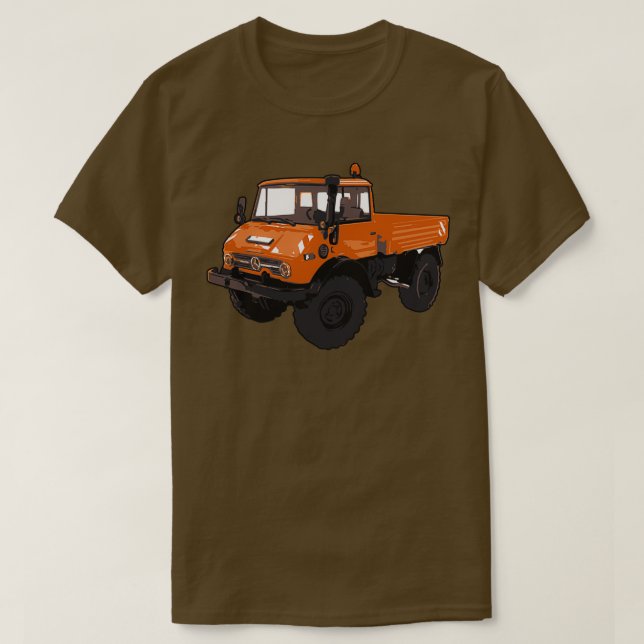 Orange UNIMOG  T-Shirt (Design vorne)