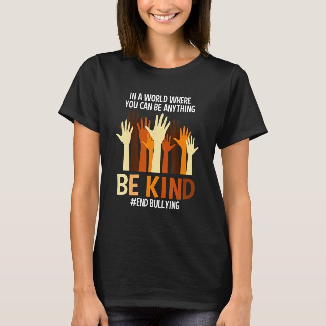 Orange Unity Day Be Fly End Bulge Peace Leopar T-Shirt (Vorderseite)