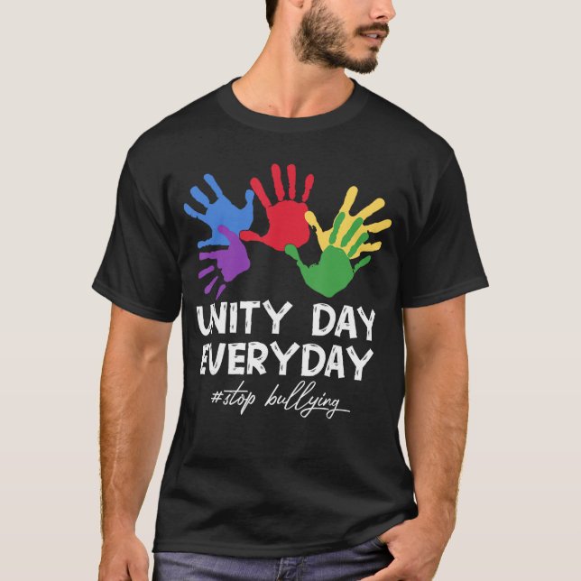 Orange Unity Day Everyday Bullying Prevention Awar T-Shirt (Vorderseite)