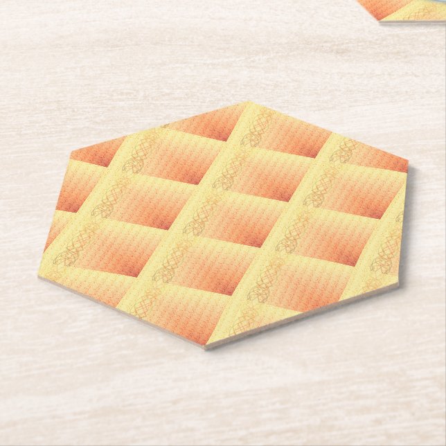 Orange Untersetzer (angewinkelt)