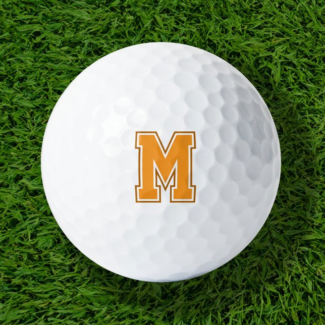 Orange Varsity Monogram Golfball (Von Creator hochgeladen)