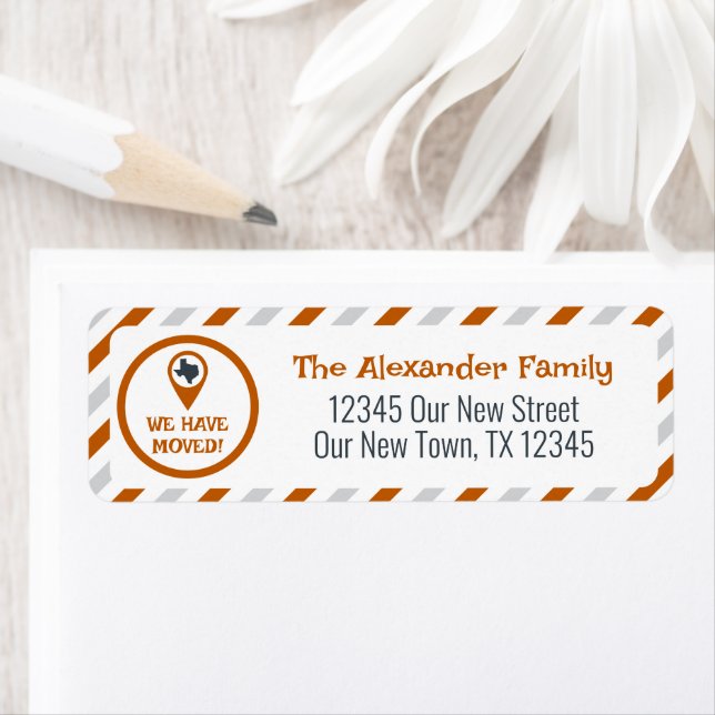 Orange verbrennen wir Streifen bewegen (Insitu)