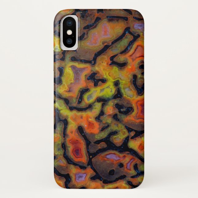 Orange-versteinerte Dinosaurier-Knochen Case-Mate iPhone Hülle (Rückseite)
