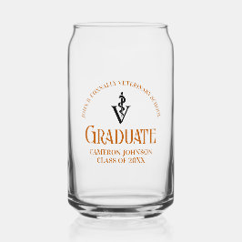 Orange Veterinary School Abschluss Custom Dosenglas