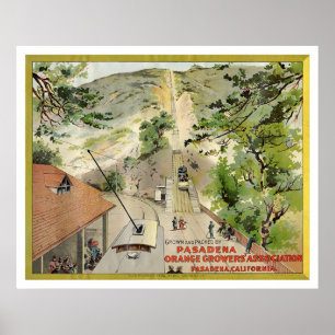 Orange Vintages Etikett Poster