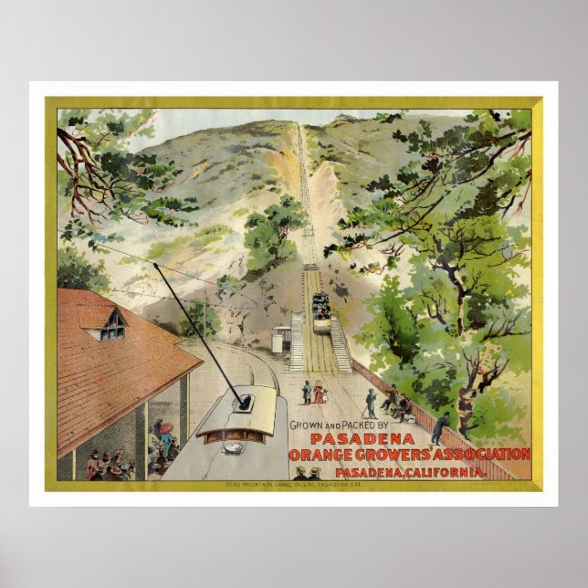 Orange Vintages Etikett Poster (Vorne)