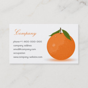 Orange Visitenkarte