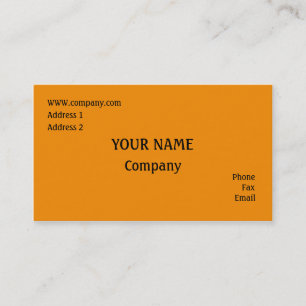 Orange Visitenkarte