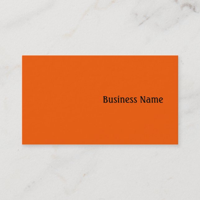 Orange Visitenkarte (Vorderseite)
