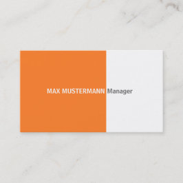 Orange Visitenkarte