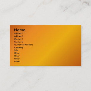 Orange Visitenkarte