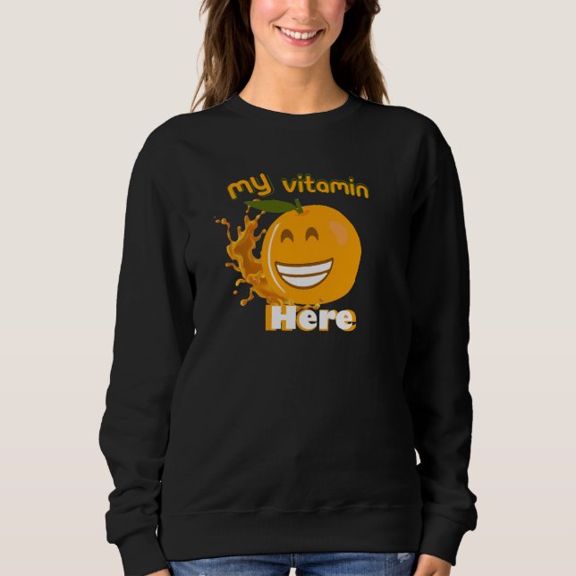 Orange Vitamin C Sweatshirt (Vorderseite)