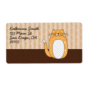'Orange Volkskunst Cat