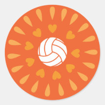 Orange Volleyballs Kaleidoskop Muster