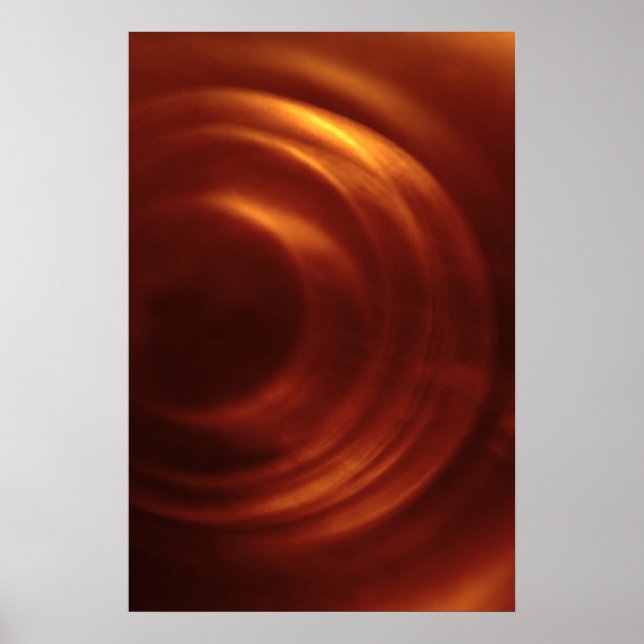 Orange Vortex von Zeitreisenden Poster (Vorne)