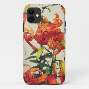 Orange Wasserfarbe Tigerlilie 1 Case-Mate iPhone Hülle