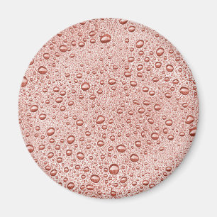 Orange Wassertröpfchen des Pfirsiches Magnet