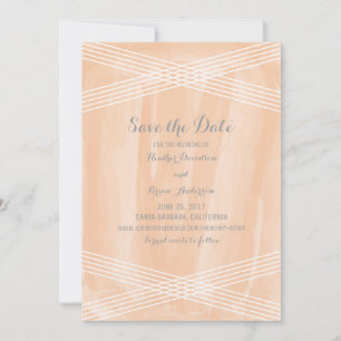 Orange Watercolor Deko Save the Date