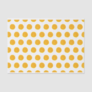 Orange Watercolor Polka Dots Tissue Paper Seidenpapier
