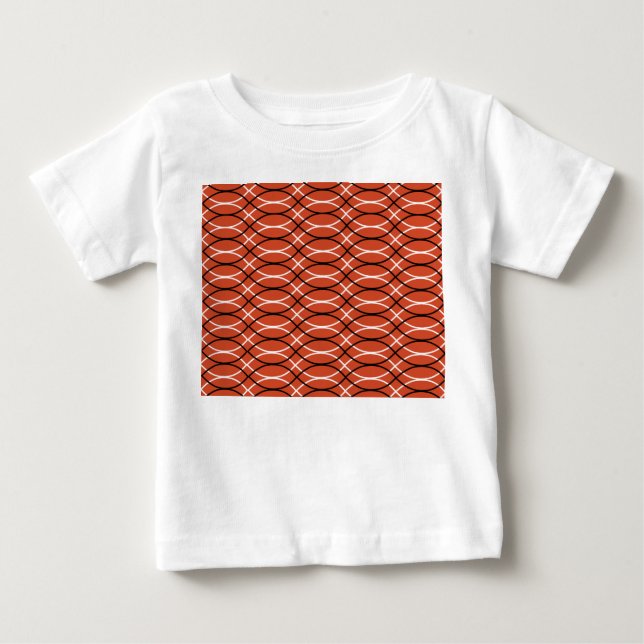 Orange Waves Baby T-shirt (Vorderseite)