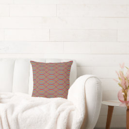Orange Waves Kissen