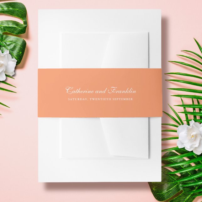 Orange Wedding Invitation Bly Band (Von Creator hochgeladen)