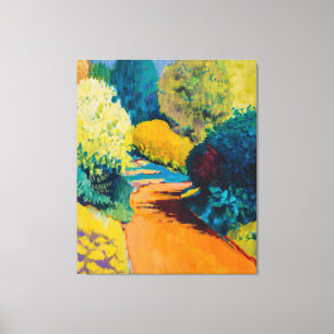 Orange Weg Leinwanddruck