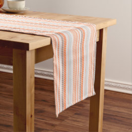 Orange weiche Streifen 14" X 72" Tabellen-Läufer Kurzer Tischläufer