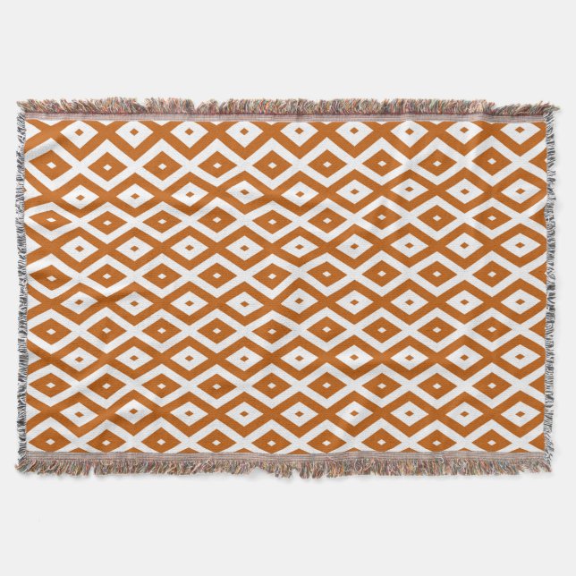 Orange-weiße Diamantform Decke (Vorderseite)