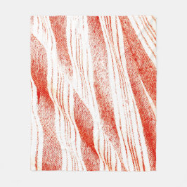 Orange-weiße gewebte Fouta-Textilie Fleecedecke