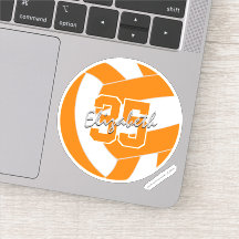 orange weiße Volleyballfarben