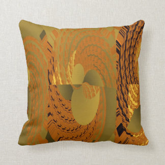 Orange Whirl-Muster-Amerikaner MoJo Kissen