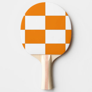 Orange & White Design Tischtennis Schläger