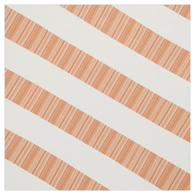 Orange White Diagonal Moderne Streifen Stoffe (Muster)