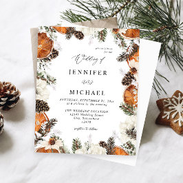 Orange & White Floral Rustic Wedding Budget