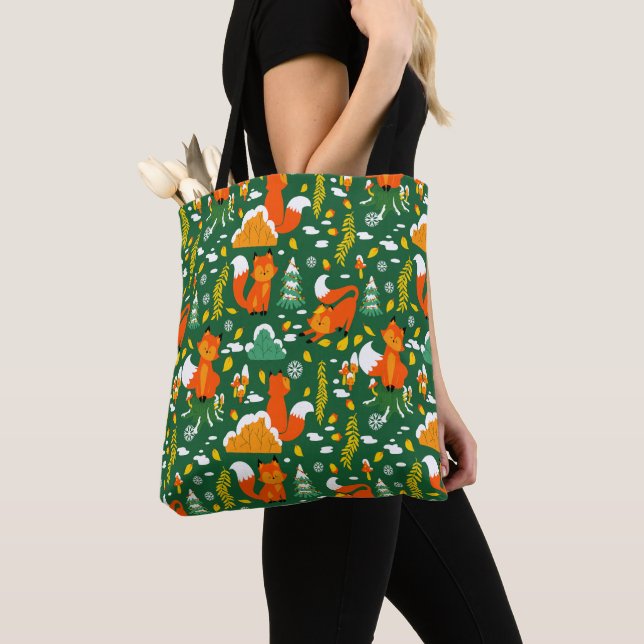 Orange Wild Herbst Winter Forest Fox (Von Nahem)