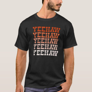 Orange Wilder Westen Western Rodeo Yeehaw Cowgirl T-Shirt
